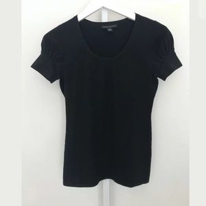 BANANA REPUBLIC BLACK SHORT SLEEVE KNIT SIZE XS